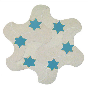 Mosaic House Moroccan tile RafRaf 1-13 White Light Turquoise  zellige, mosaic, zellij, field, pattern, glaze, stars, playful, intricate 
